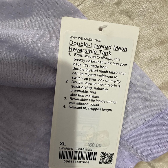 LULULEMON REVERSIBLE TOP SIZE XL NWT - Picture 5 of 7